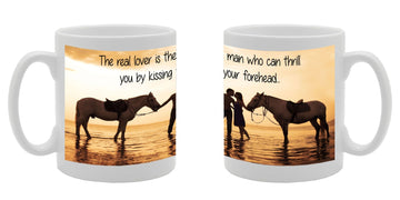 The Real Lover   Printed Ceramic Tea Coffee  Mg087 - Funny Printed Coffee Mug - Great Gift Idea