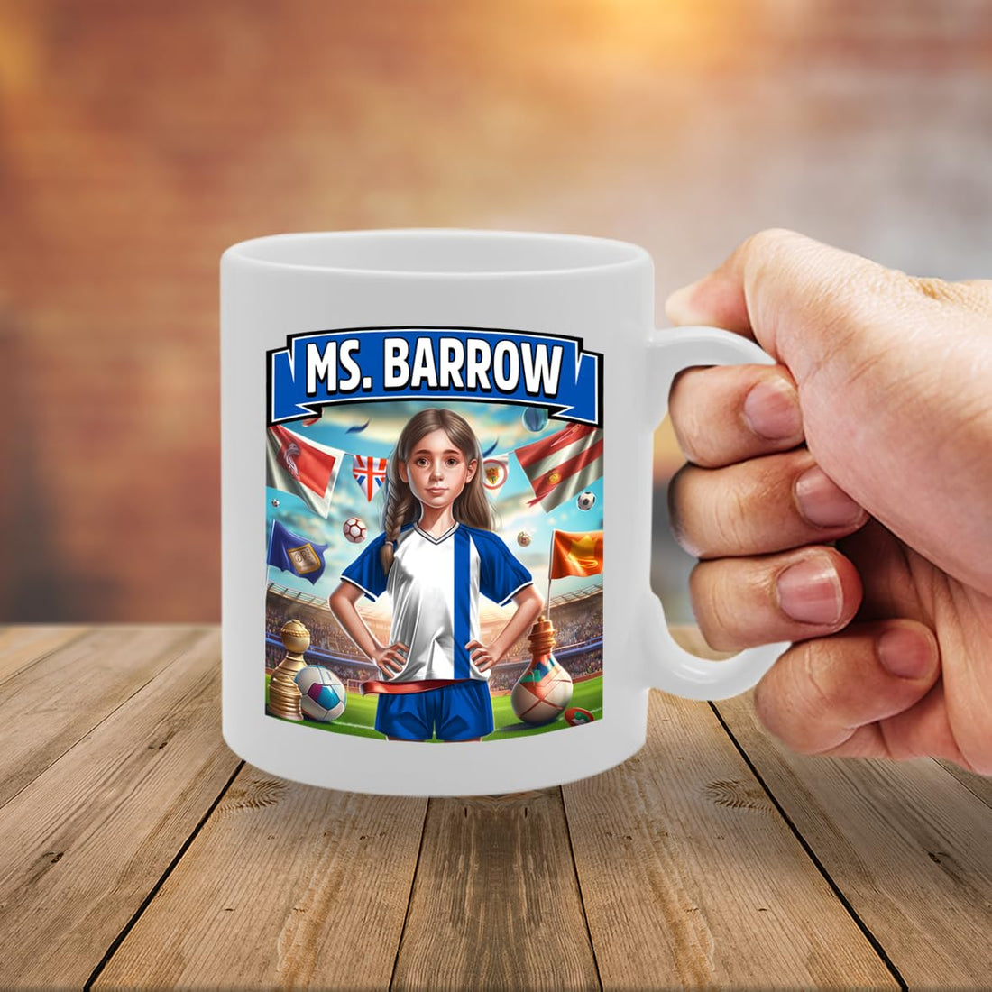 Ms Barrow   Printed Tea Coffee Ceramic  For Footie Fan Ladies Girls Mg6384 - Funny Printed Coffee Mug - Great Gift Idea