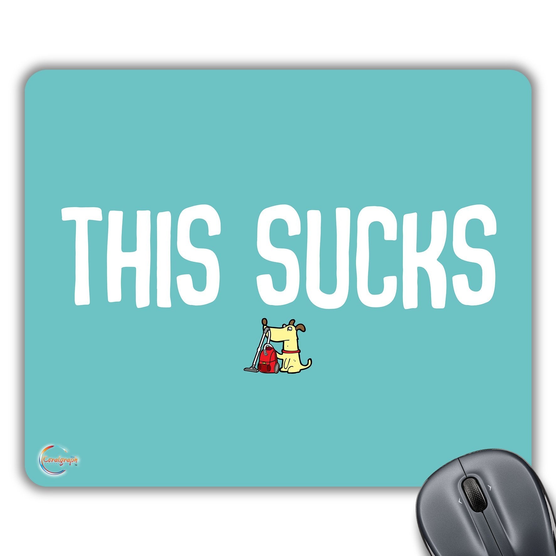CP415 This Sucks Novelty Gift Printed PC Laptop Computer Mouse Mat Pad
