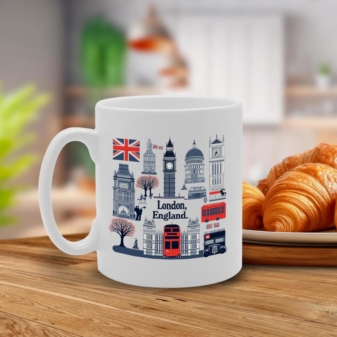 -   Printed Coffee Ceramic  Featuring Great Britain 4 Design (London 1) Mg6431 - Funny Printed Coffee Mug - Great Gift Idea