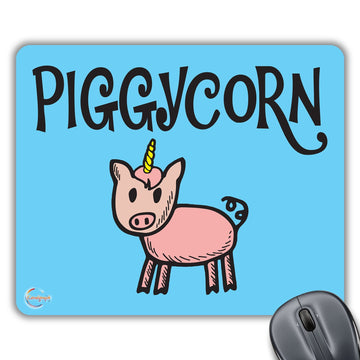 CP316 PIGGYCORN Novelty Gift Printed PC Laptop Computer Mouse Mat Pad
