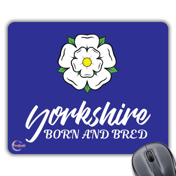 CP403 Yorkshire Born and Bred Novelty Gift Printed PC Laptop Computer Mouse Mat Pad