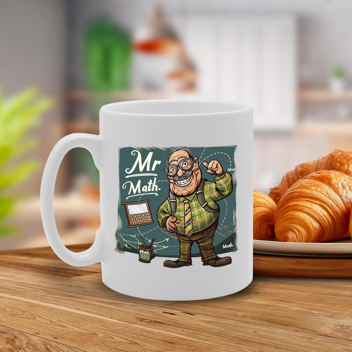 Mr Math  - Created For Math Teachers, Educators, Math Enthusiasts, Sturdy Ceramic, Dishwasher Safe Mg6019 - Funny Printed Coffee Mug - Great Gift Idea