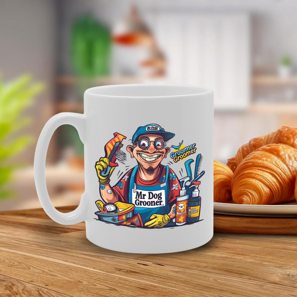 Mr Dog Groomer  - For Dog Groomers, Pet Care Professionals, Animal Lovers, Durable Ceramic, Dishwasher Safe, Premium Print Mg6086 - Funny Printed Coffee Mug - Great Gift Idea