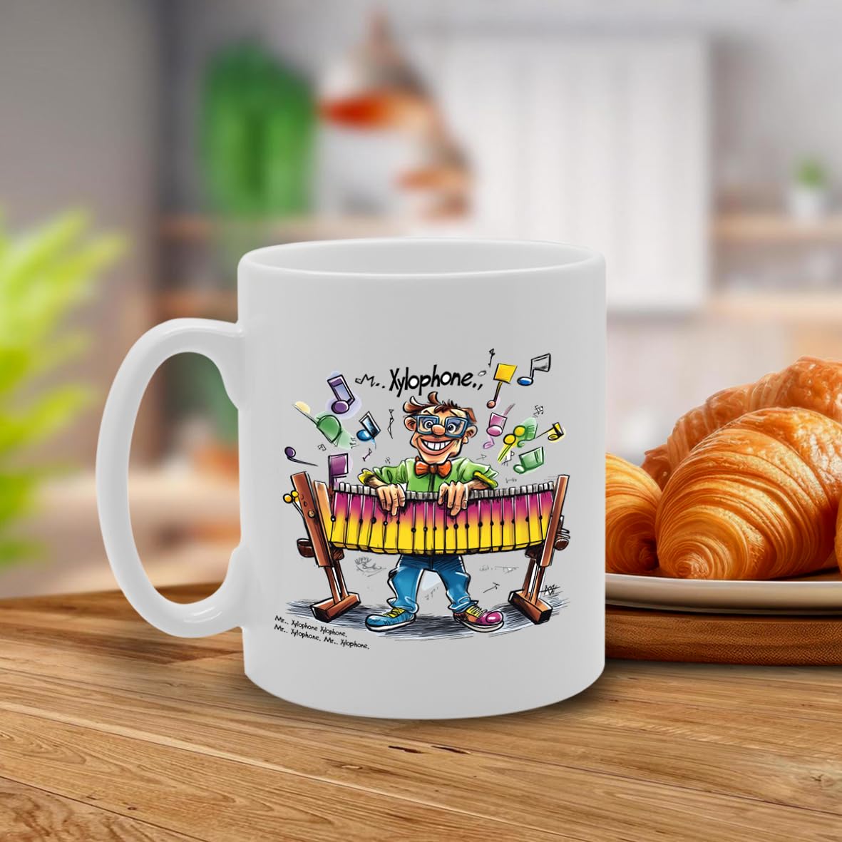 11Oz Ceramic  Featuring Xylophone Mg6586 –  For Musicians And Music Lovers - Funny Printed Coffee Mug - Great Gift Idea