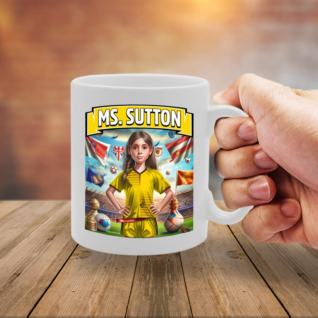 Ms Sutton   Printed Tea Coffee Ceramic  For Footie Fan Ladies Girls Mg6384 - Funny Printed Coffee Mug - Great Gift Idea