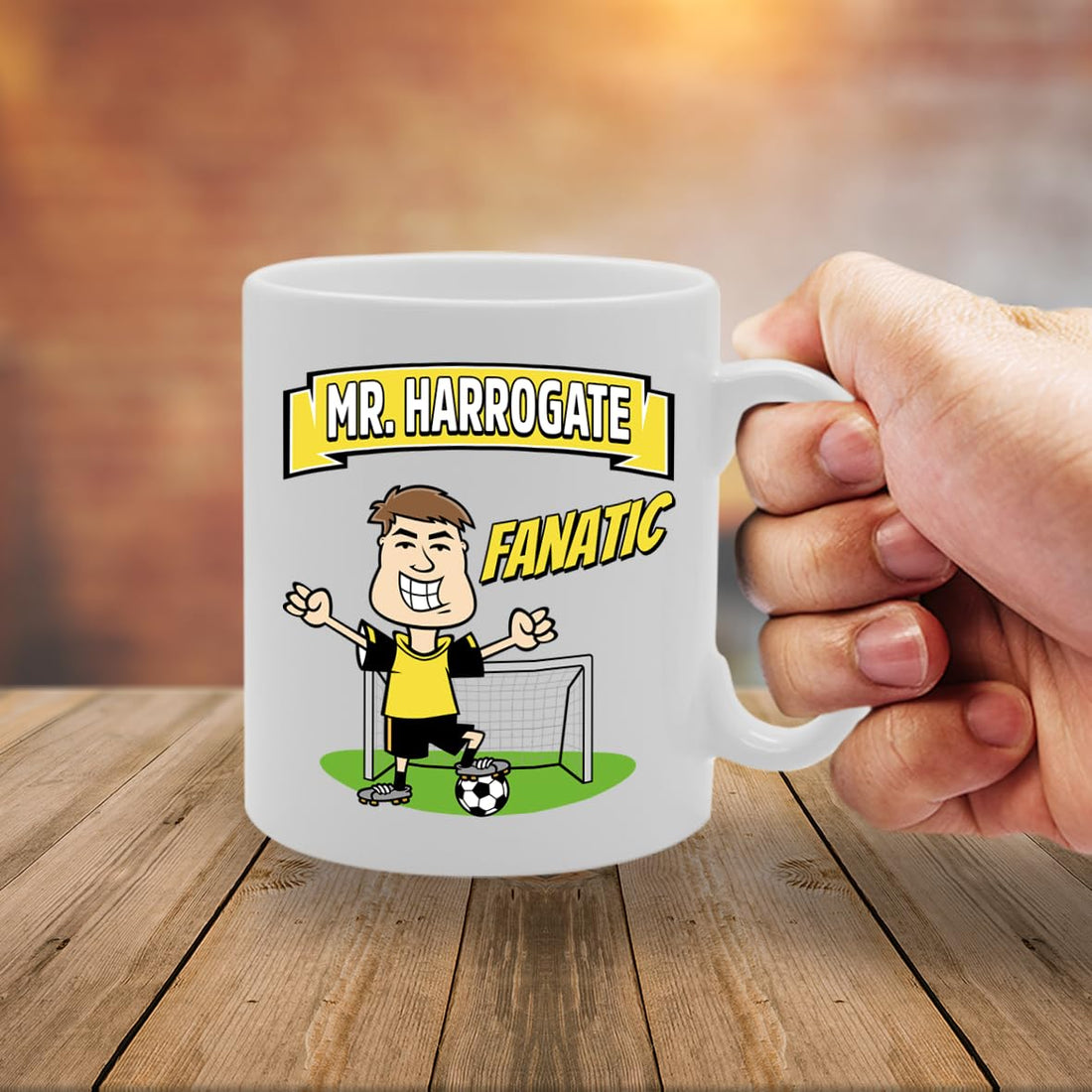 Mr Harrogate Fanatic   Printed Tea Coffee Ceramic  Mg5882 - Funny Printed Coffee Mug - Great Gift Idea
