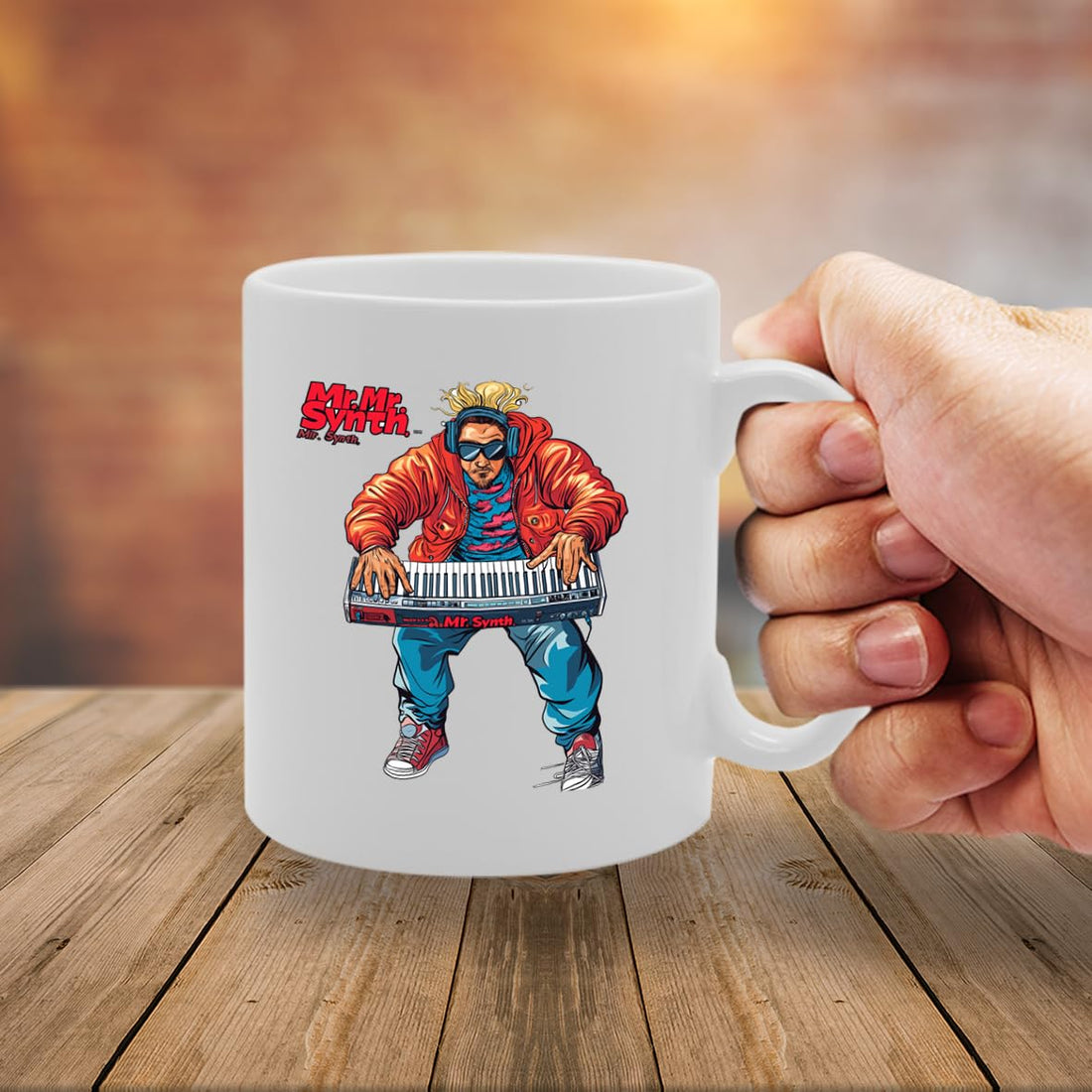 11Oz Ceramic  Mg6576 Featuring Synth – For Synth Players And Music Lovers - Funny Printed Coffee Mug - Great Gift Idea