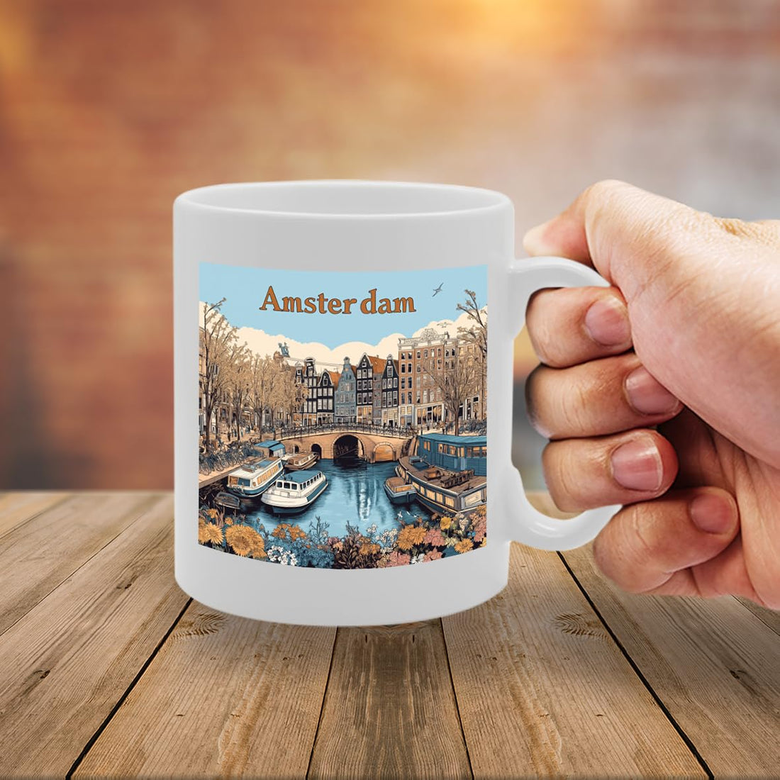 11Oz Dishwasher-Safe Ceramic  Featuring Popular Cities & Capitals From Europe And Around The World - Funny Printed Coffee Mug - Great Gift Idea