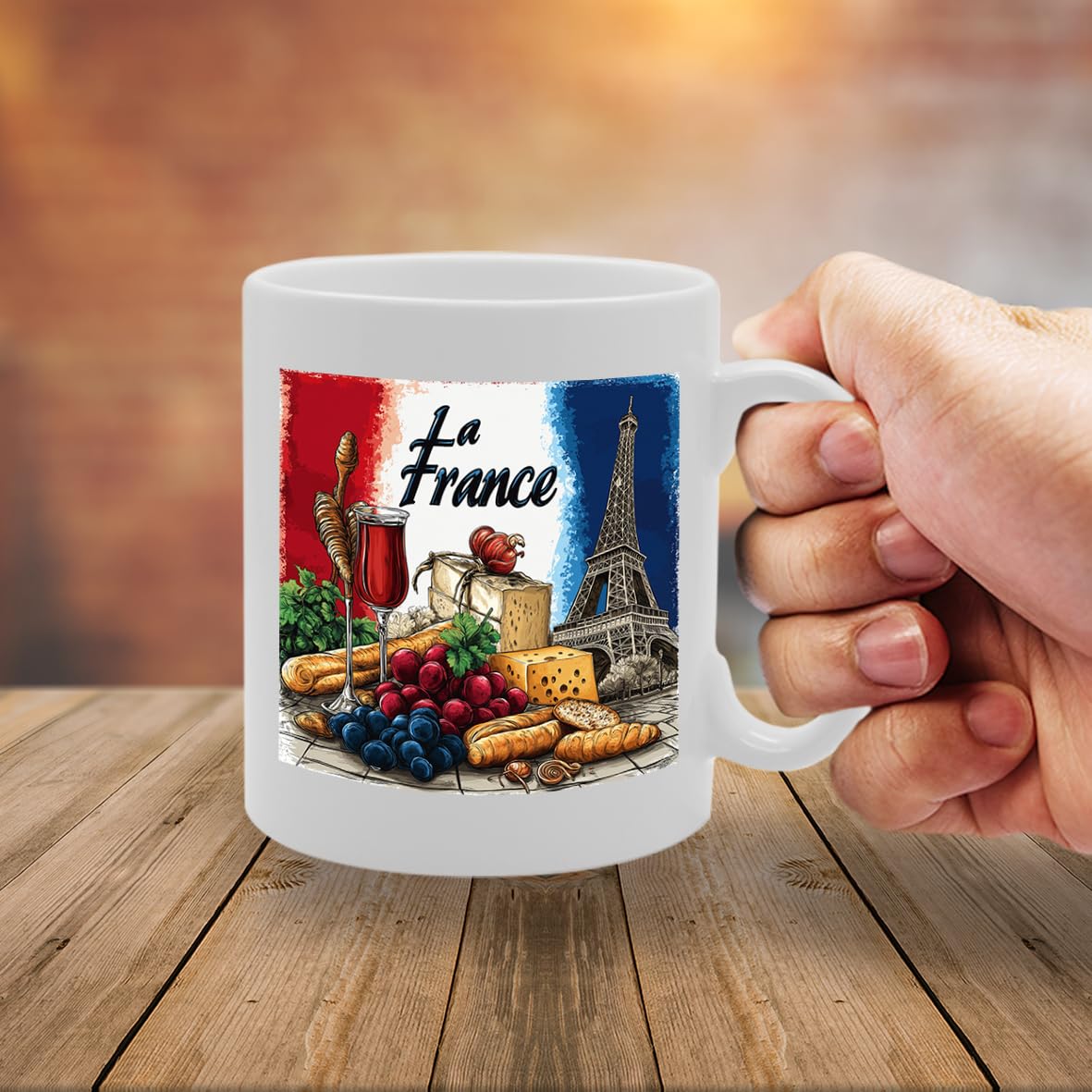 Paris France Themed  Selection (La France) - Funny Printed Coffee Mug - Great Gift Idea