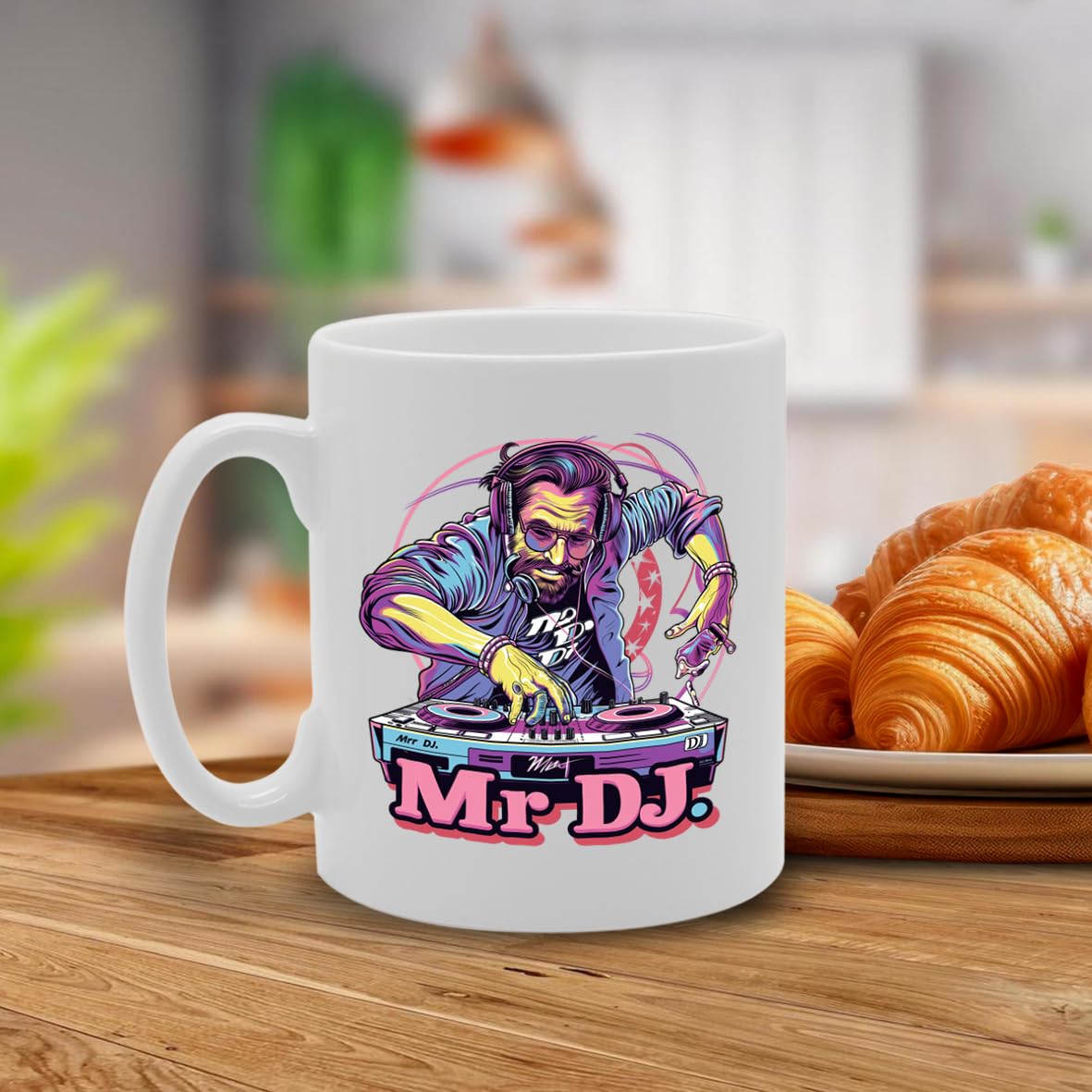 Mr Dj Ceramic  - Ideal For Djs, Music Lovers, And Nightlife Enthusiasts - 11Oz Coffee  With Cool Design Mg6284 - Funny Printed Coffee Mug - Great Gift Idea