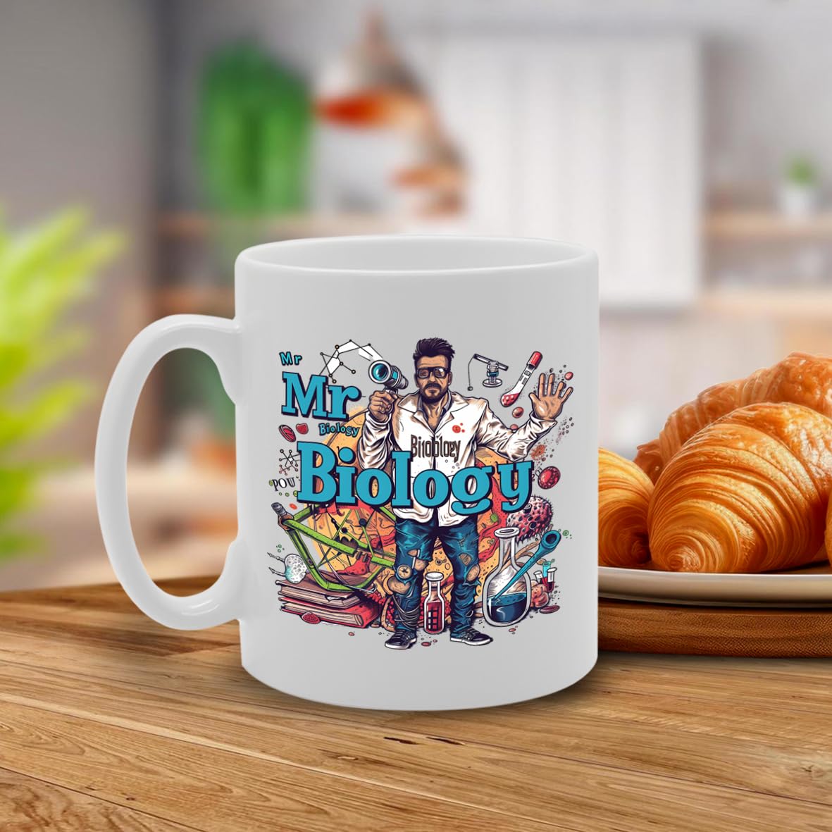 Mr Biology  - For Biology Teachers, Scientists, Research Enthusiasts, Durable Ceramic, Dishwasher Safe, Premium Print Mg6098 - Funny Printed Coffee Mug - Great Gift Idea