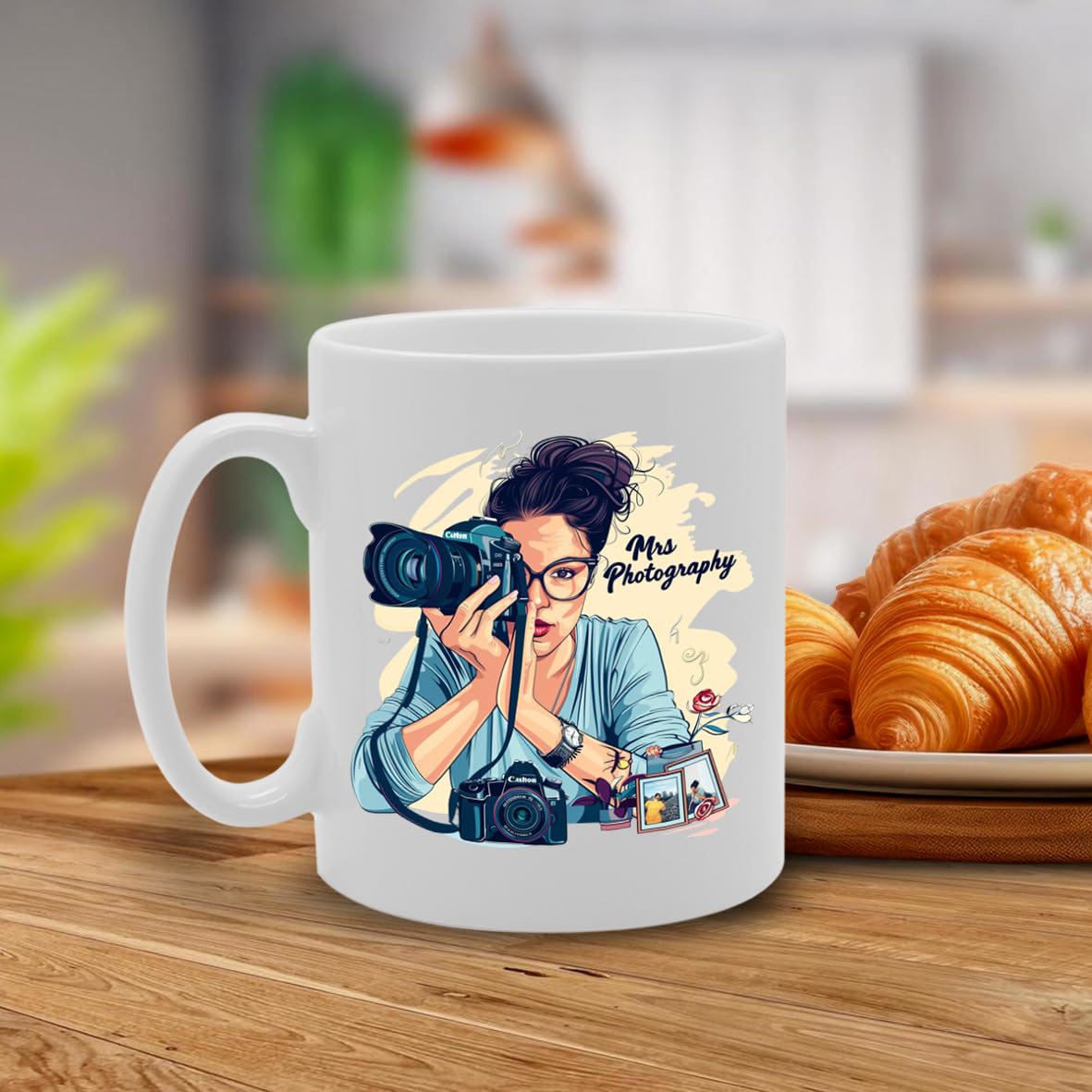 Mrs Photography  - Ideal For Photographers And Camera Enthusiasts, 11Oz Ceramic Coffee  For Shutterbugs And Visual Artists Mg5977 - Funny Printed Coffee Mug - Great Gift Idea