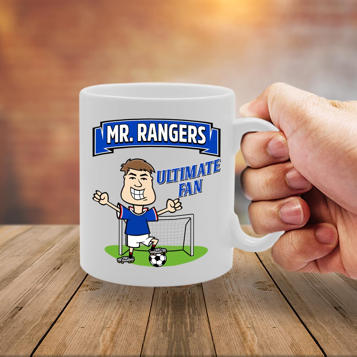 Mr Rangers Ultimate Fan   Printed Tea Coffee Ceramic  Mg5895 - Funny Printed Coffee Mug - Great Gift Idea