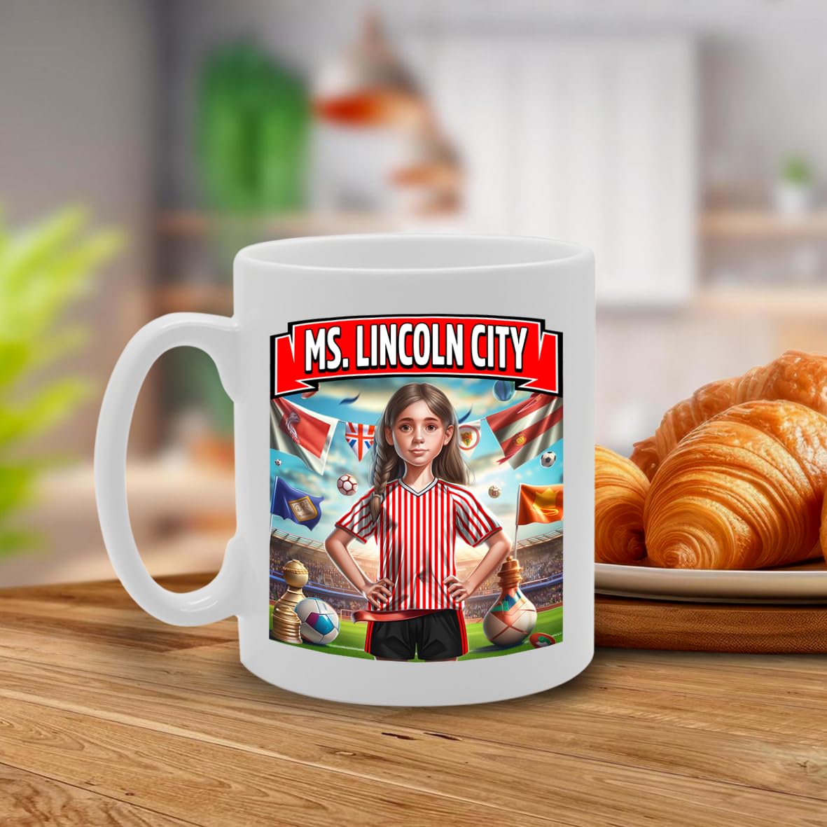 Ms Loln   Printed Tea Coffee Ceramic  For Footie Fan Ladies Girls Mg6384 - Funny Printed Coffee Mug - Great Gift Idea