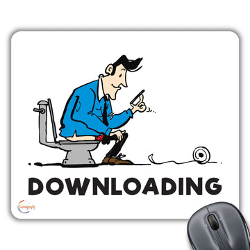CP078 Funny Downloading Novelty Gift Printed PC Laptop Computer Mouse Mat Pad