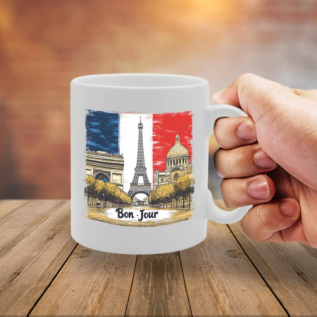 -   Printed Coffee Ceramic  Featuring Paris 3 Design Mg6441 - Funny Printed Coffee Mug - Great Gift Idea