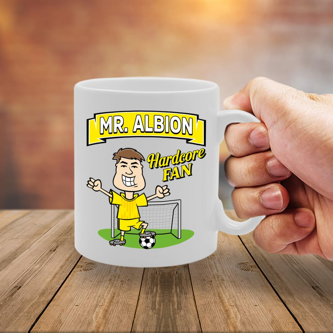 Mr Burton Albion Hardcore Fan   Printed Tea Coffee Ceramic  Mg5863 - Funny Printed Coffee Mug - Great Gift Idea