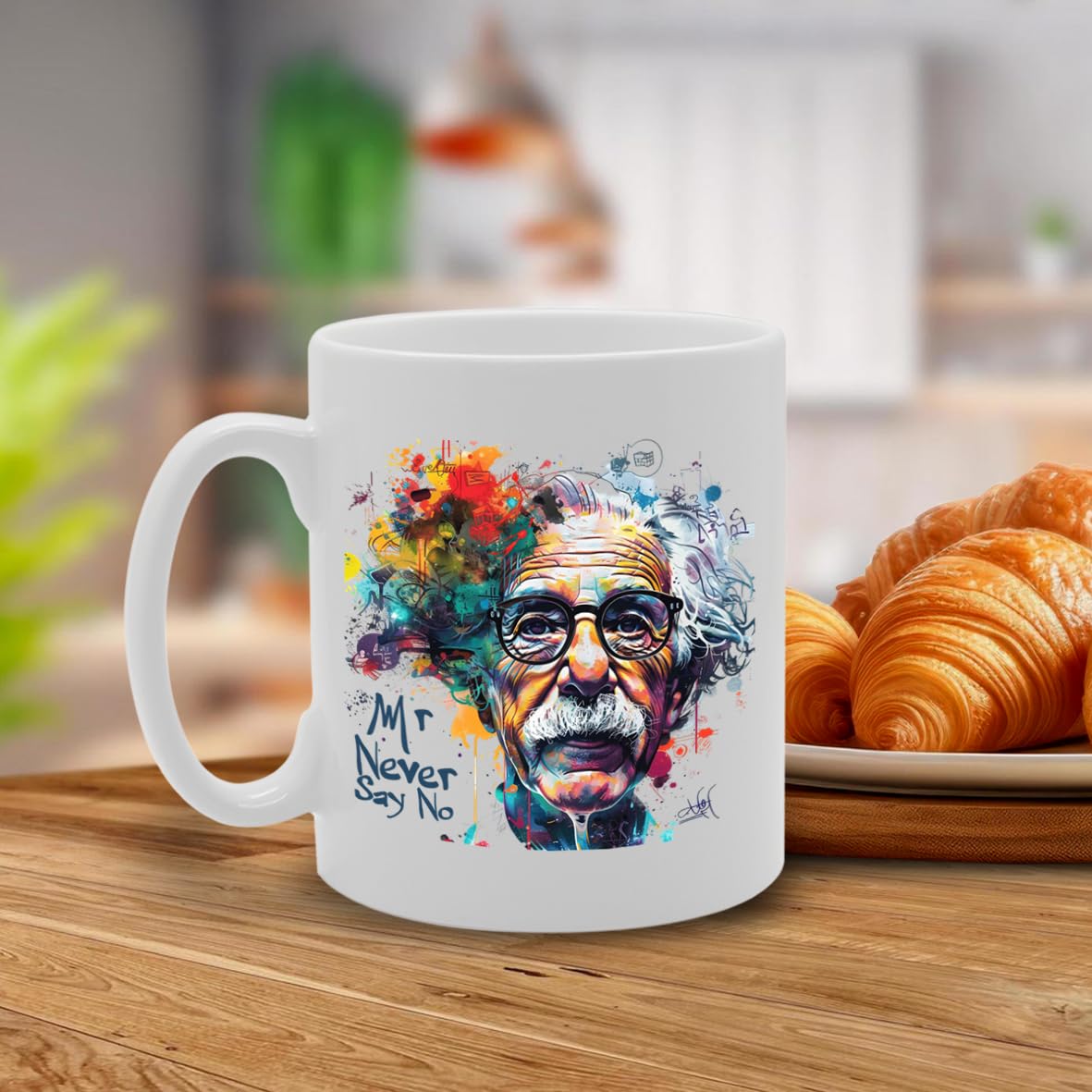 Mr Never Say No  - Ideal For Optimists And Positive Thinkers, 11Oz Ceramic Coffee  For Motivational Enthusiasts And Goal Setters Mg5930 - Funny Printed Coffee Mug - Great Gift Idea