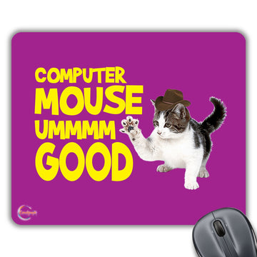 CP323 Funny Cat Computer Mouse UMM Good Novelty Gift Printed PC Laptop Computer Mouse Mat Pad