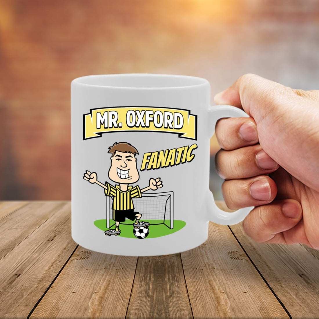 Mr Oxford Fanatic   Printed Tea Coffee Ceramic  Mg5850 - Funny Printed Coffee Mug - Great Gift Idea
