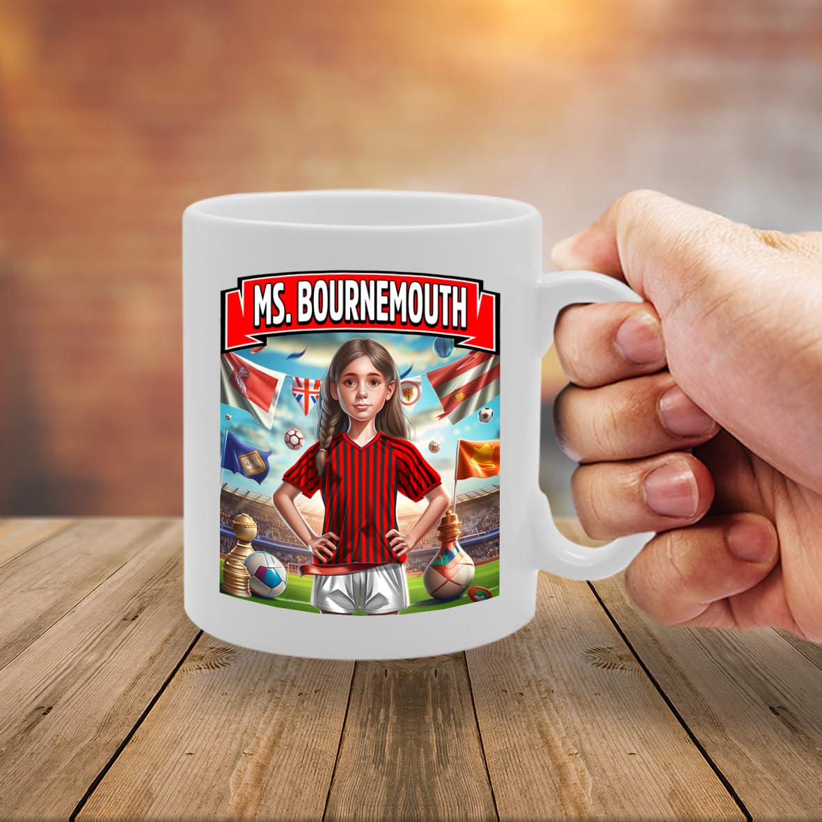 Ms Bournemouth   Printed Tea Coffee Ceramic  For Footie Fan Ladies Girls Mg6384 - Funny Printed Coffee Mug - Great Gift Idea