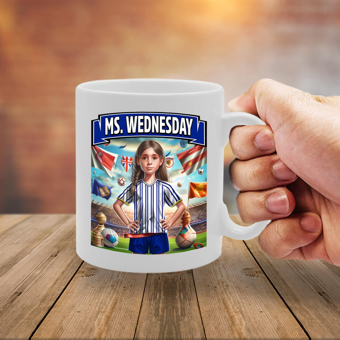 Ms Sheffield   Printed Tea Coffee Ceramic  For Footie Fan Ladies Girls Mg6384 - Funny Printed Coffee Mug - Great Gift Idea