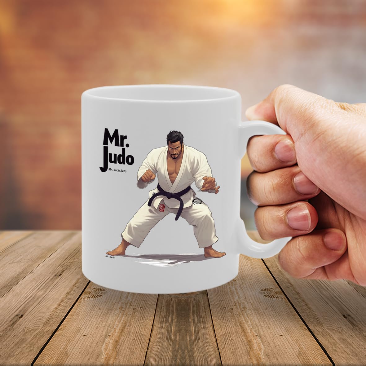 11Oz Ceramic  Featuring Popular Sports Designs From Around The World – Ideal For Sports Fans And Enthusiasts (Judo Mg6563) - Funny Printed Coffee Mug - Great Gift Idea