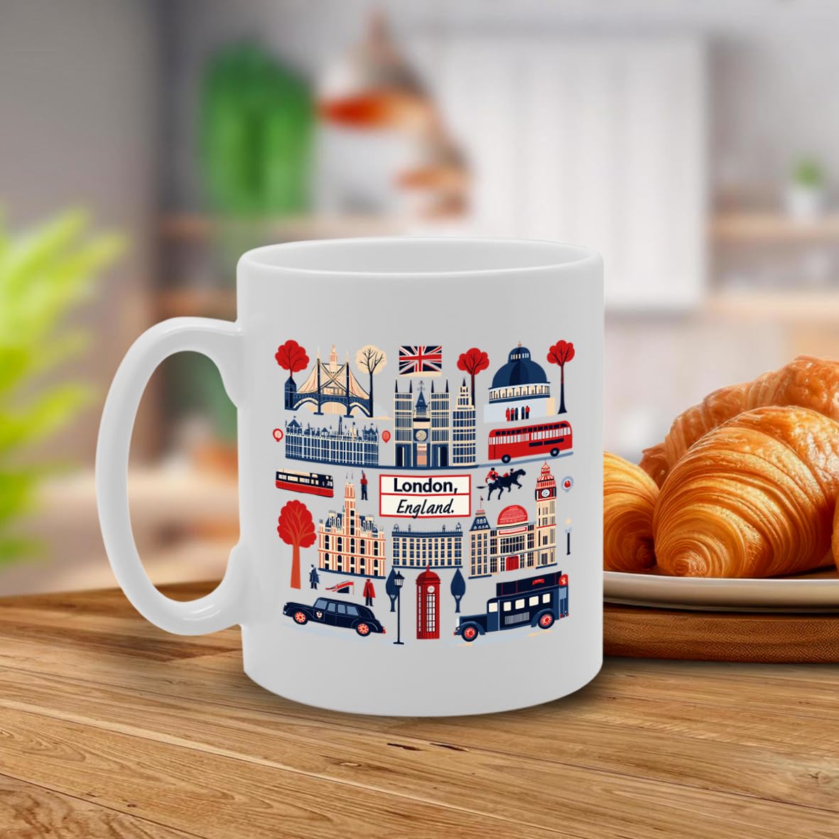 -   Printed Coffee Ceramic  Featuring Great Britain 4 Design (London 2) Mg6431 - Funny Printed Coffee Mug - Great Gift Idea