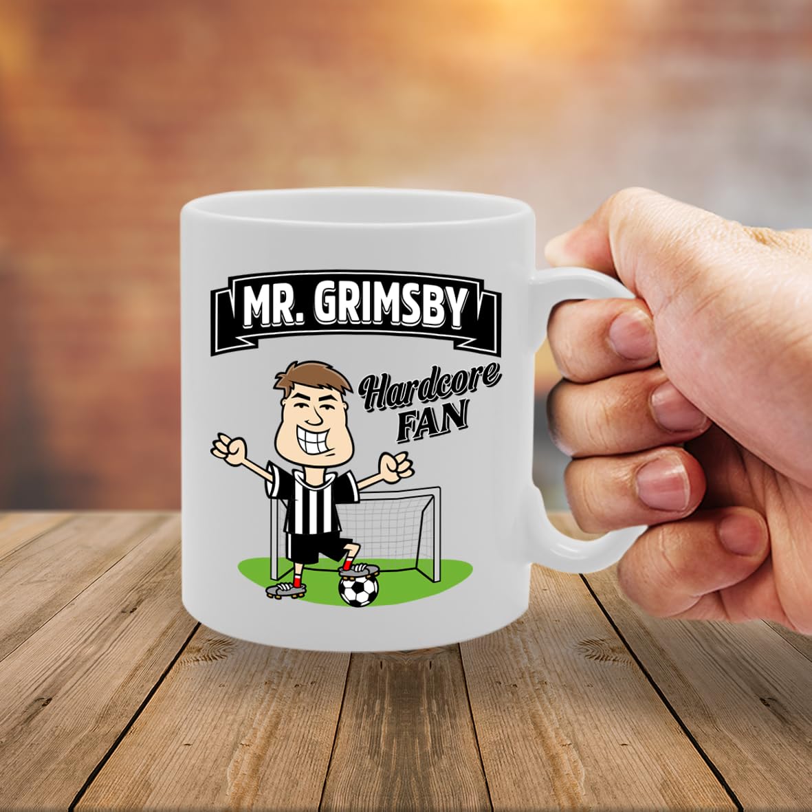 Mr Grimsby Hardcore Fan   Printed Tea Coffee Ceramic  Mg5890 - Funny Printed Coffee Mug - Great Gift Idea