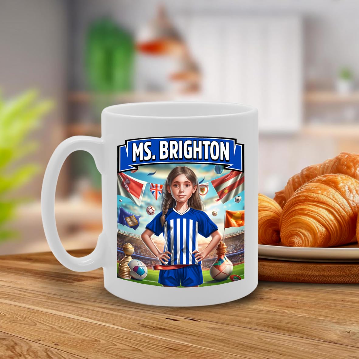 Ms Brighton Printed Tea Coffee Ceramic For Footie Fan Ladies Girls Mg6384 - Funny Printed Coffee Mug - Great Gift Idea