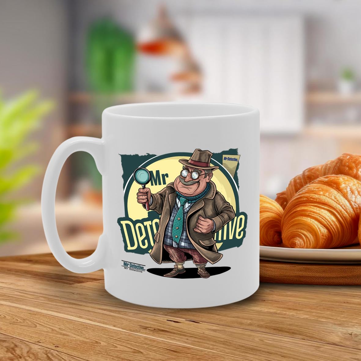 Mr Detective  - For Detectives, Investigators, Crime Enthusiasts, Durable Ceramic, Dishwasher Safe, Premium Print Mg6078 - Funny Printed Coffee Mug - Great Gift Idea