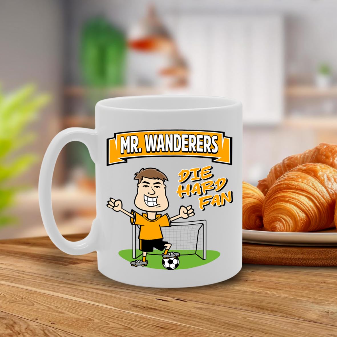Mr Wanderers Die Hard Fan   Printed Tea Coffee Ceramic  Mg5809 - Funny Printed Coffee Mug - Great Gift Idea