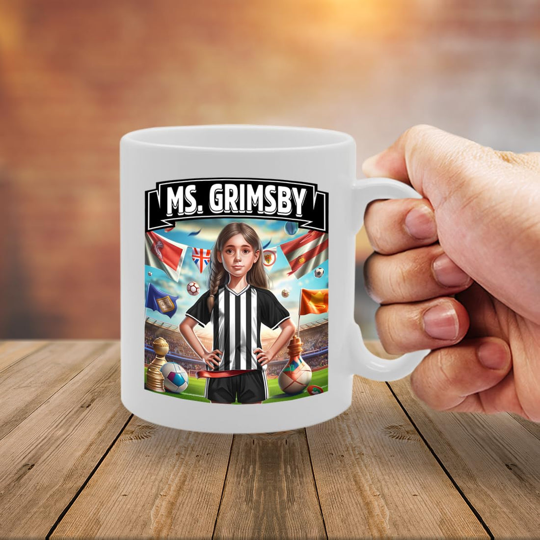 Ms Grimsby   Printed Tea Coffee Ceramic  For Footie Fan Ladies Girls Mg6384 - Funny Printed Coffee Mug - Great Gift Idea