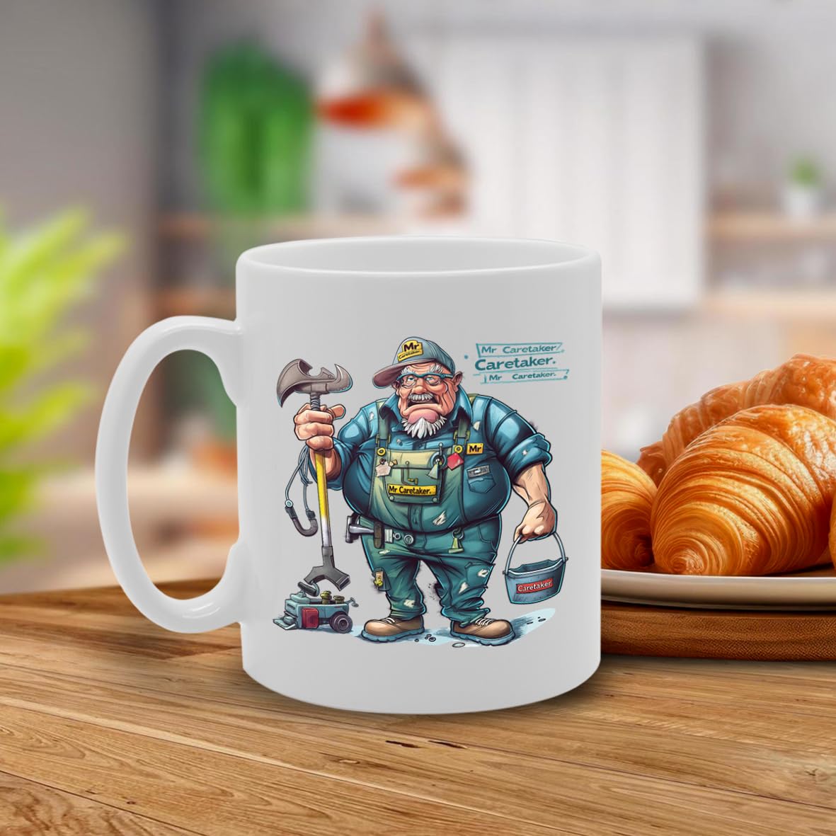 Mr Caretaker  - Created For School Caretakers, Facility Managers, Maintenance Workers, Sturdy Ceramic, Dishwasher Safe, Celebrates Facility Management Mg6028 - Funny Printed Coffee Mug - Great Gift Idea