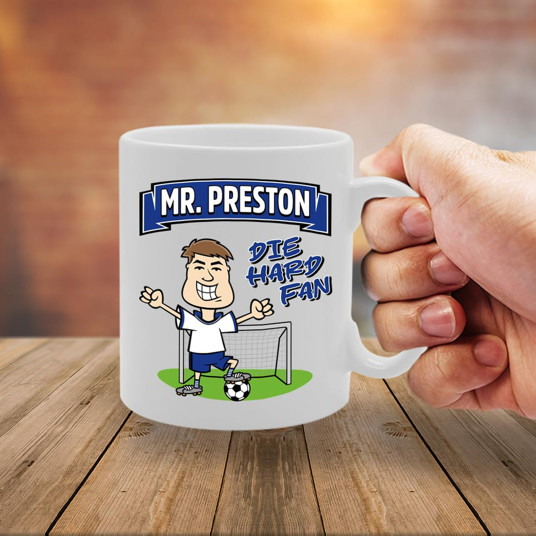 Mr Preston Die Hard Fan   Printed Tea Coffee Ceramic  Mg5829 - Funny Printed Coffee Mug - Great Gift Idea
