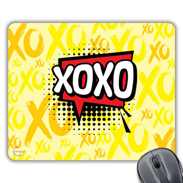 CP297 XOXO Illustration Novelty Gift Printed PC Laptop Computer Mouse Mat Pad