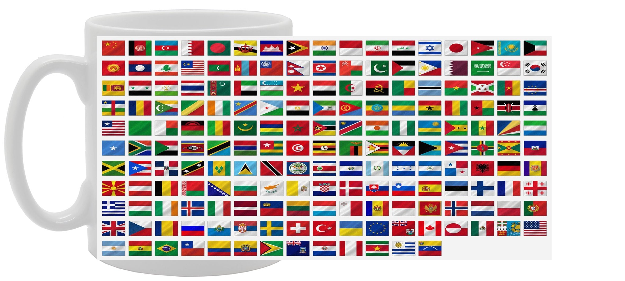 World Flags   Printed Tea Coffee Ceramic  Mg1049 - Funny Printed Coffee Mug - Great Gift Idea