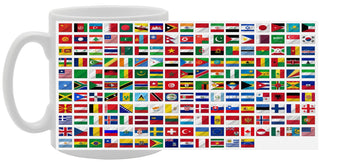 World Flags   Printed Tea Coffee Ceramic  Mg1049 - Funny Printed Coffee Mug - Great Gift Idea