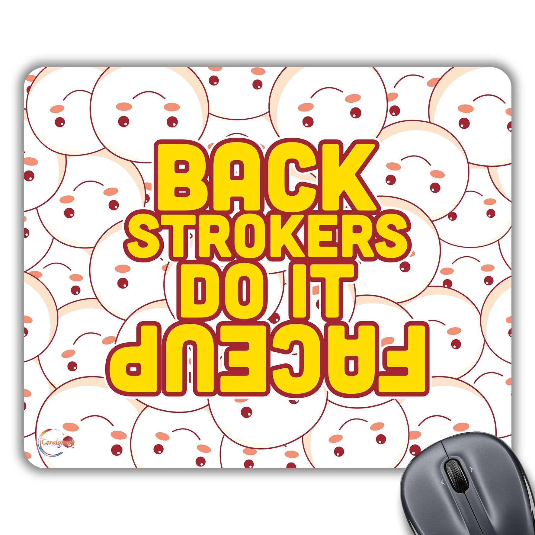CP232 Back Strokers Do It FACEUP Novelty Gift Printed PC Laptop Computer Mouse Mat Pad