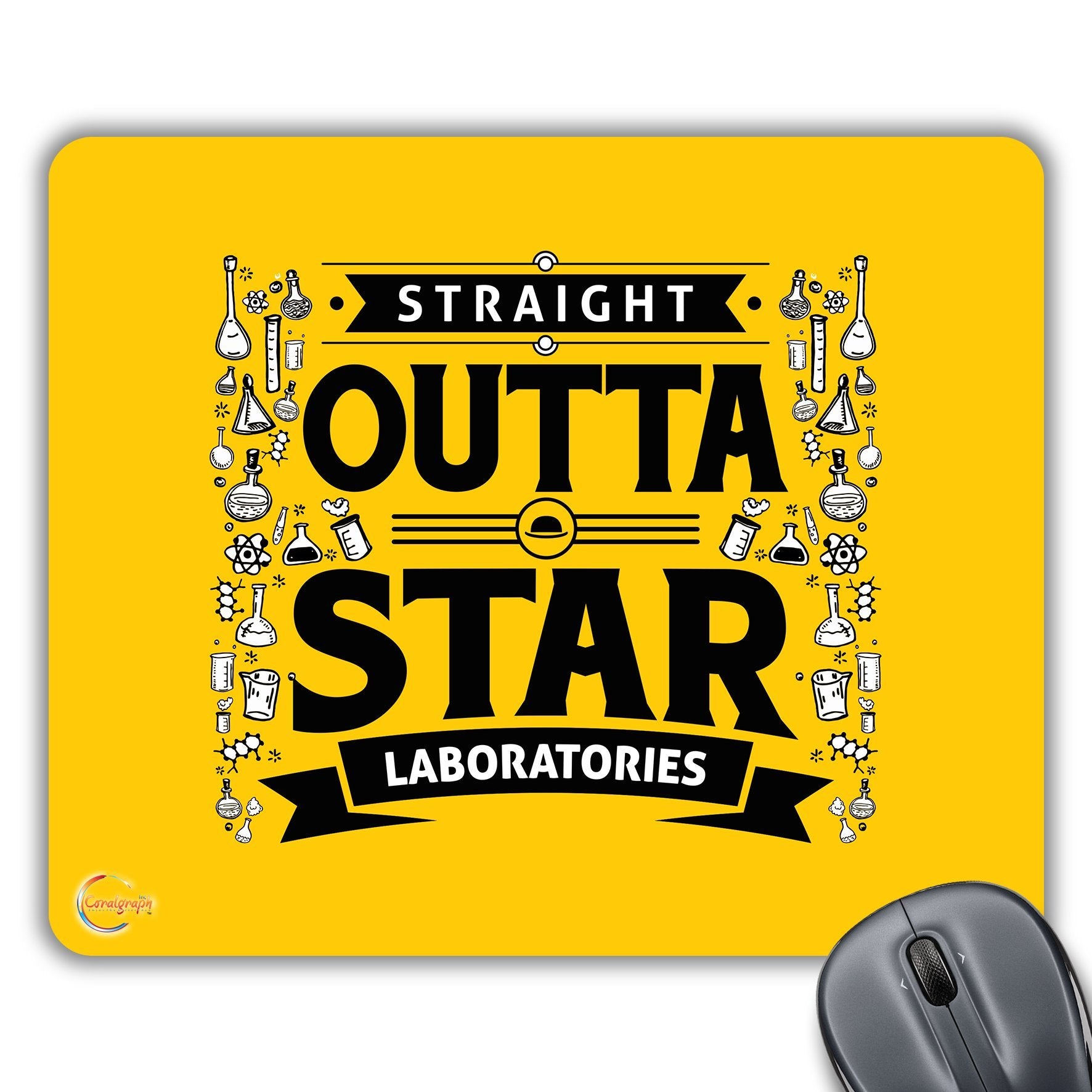 CP250 Straight Outta Star Laboratories Novelty Gift Printed PC Laptop Computer Mouse Mat Pad