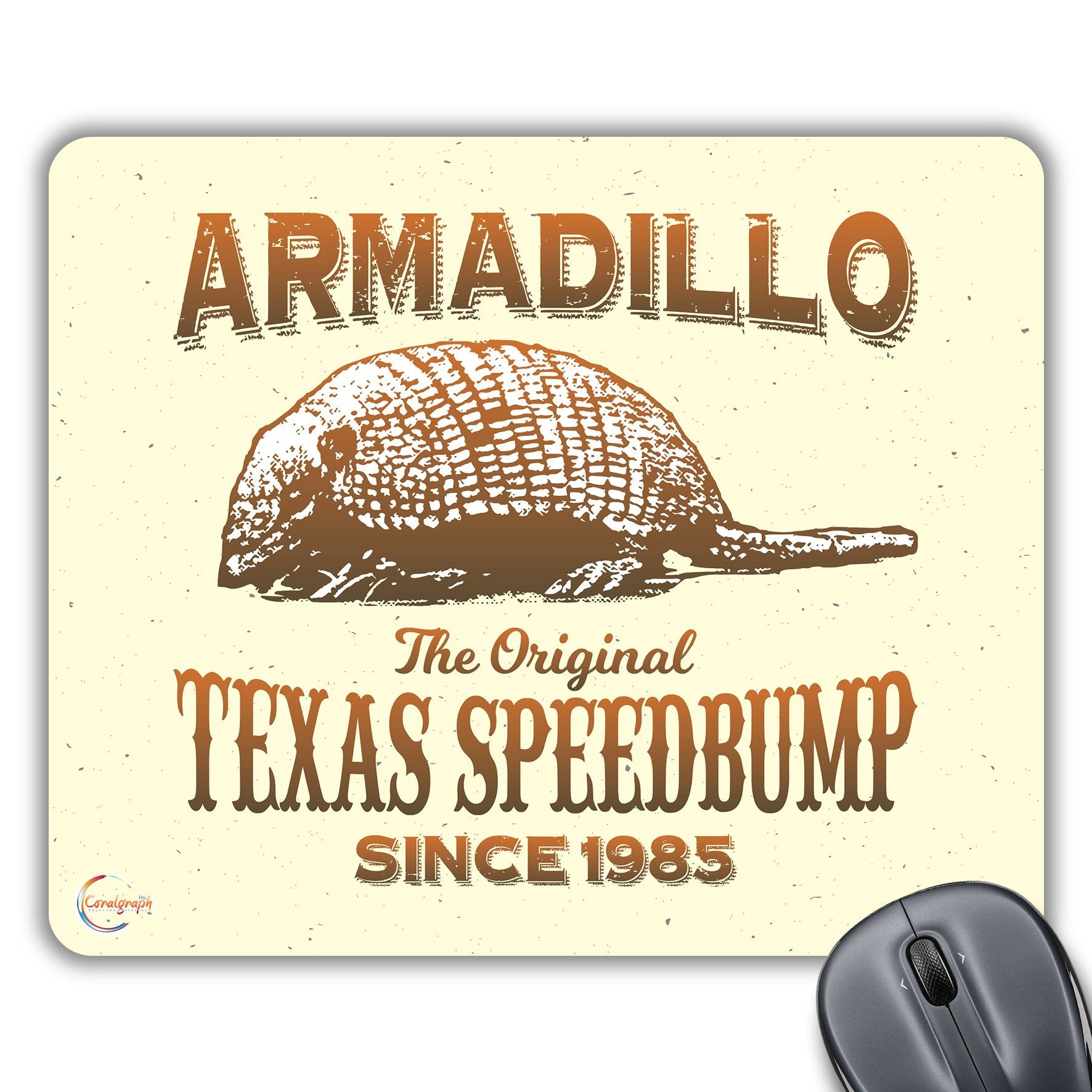 CP380 Armadillo The Original Texas Speedbump Novelty Gift Printed PC Laptop Computer Mouse Mat Pad