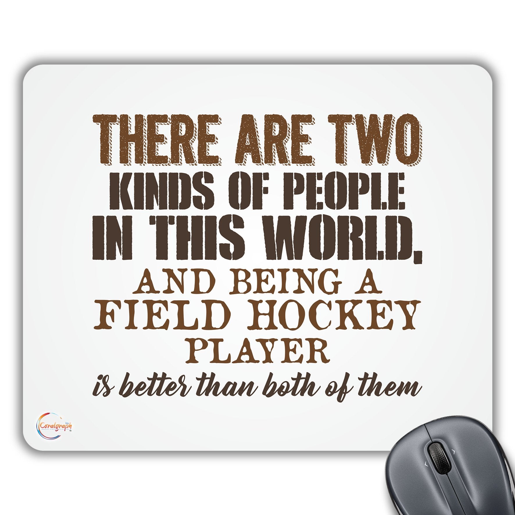 CP378 There are Two Kinds of People in This World Novelty Gift Printed PC Laptop Computer Mouse Mat Pad