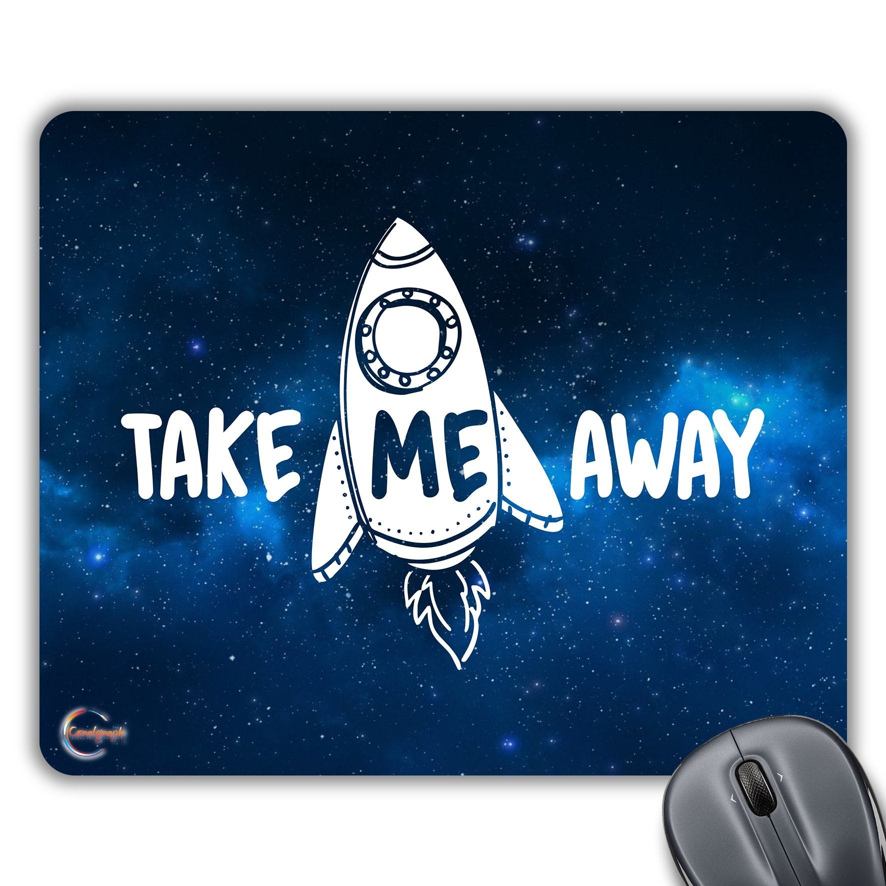 CP419 Take Me Away Novelty Gift Printed PC Laptop Computer Mouse Mat Pad