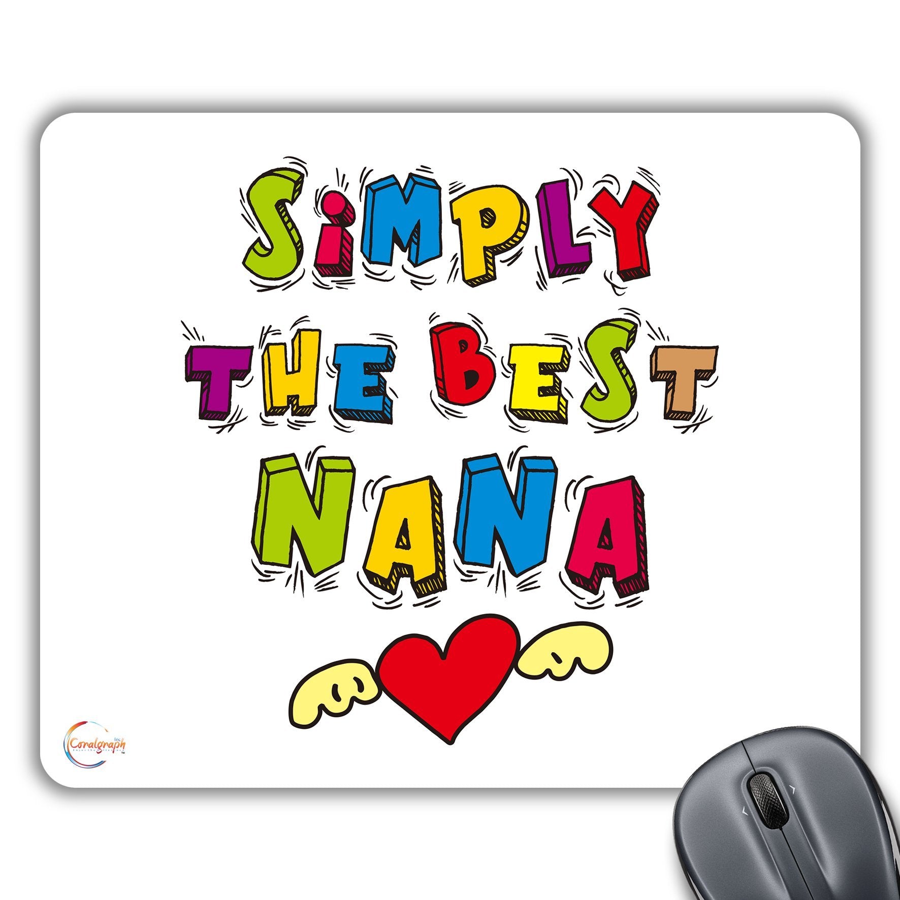 CP517 Simply The Best Nana Novelty Gift Printed PC Laptop Computer Mouse Mat Pad