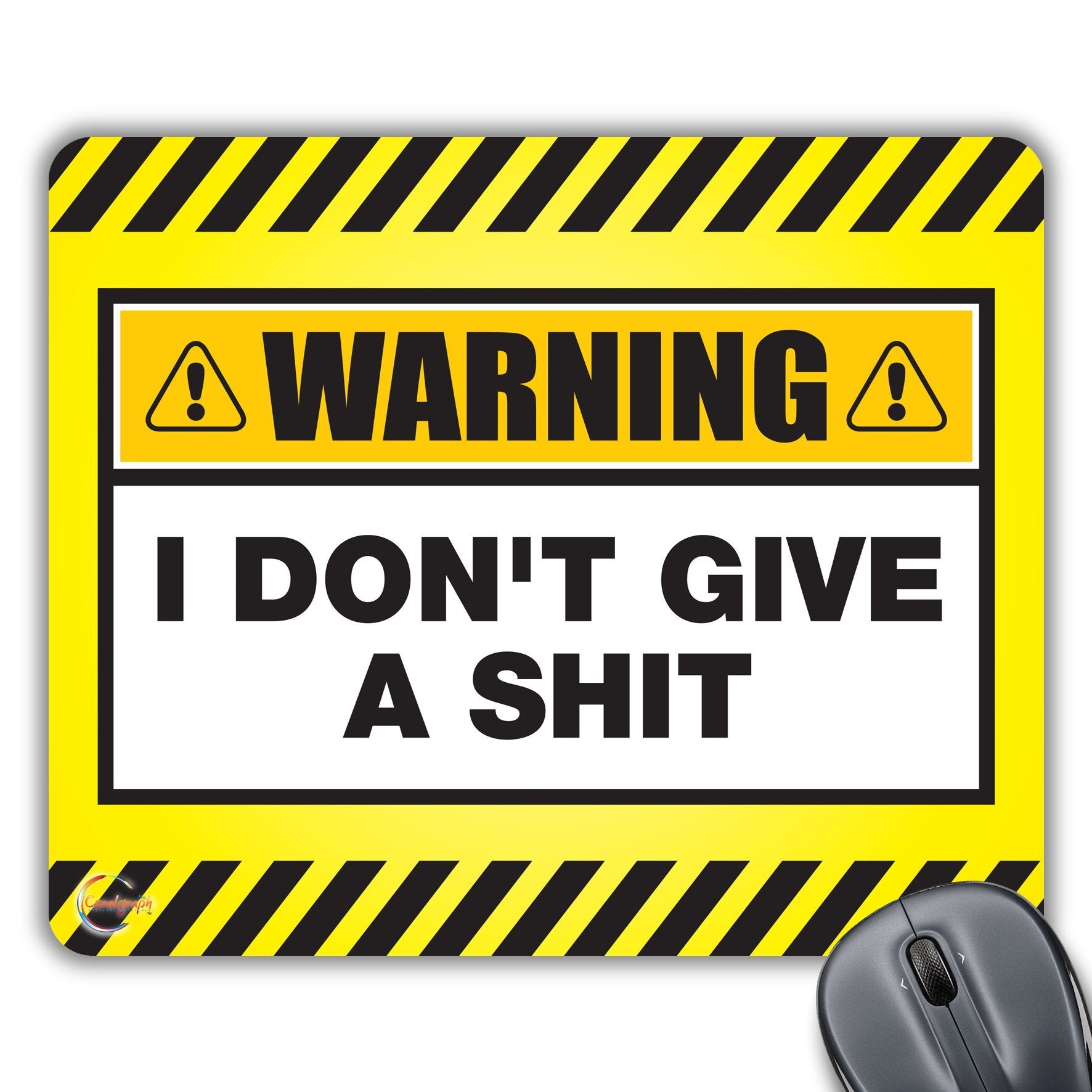 CP066 I Don't Give Shit Novelty Gift Printed PC Laptop Computer Mouse Mat Pad