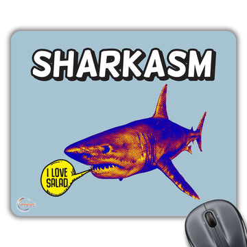 CP309 Sharkasm Novelty Gift Printed PC Laptop Computer Mouse Mat Pad