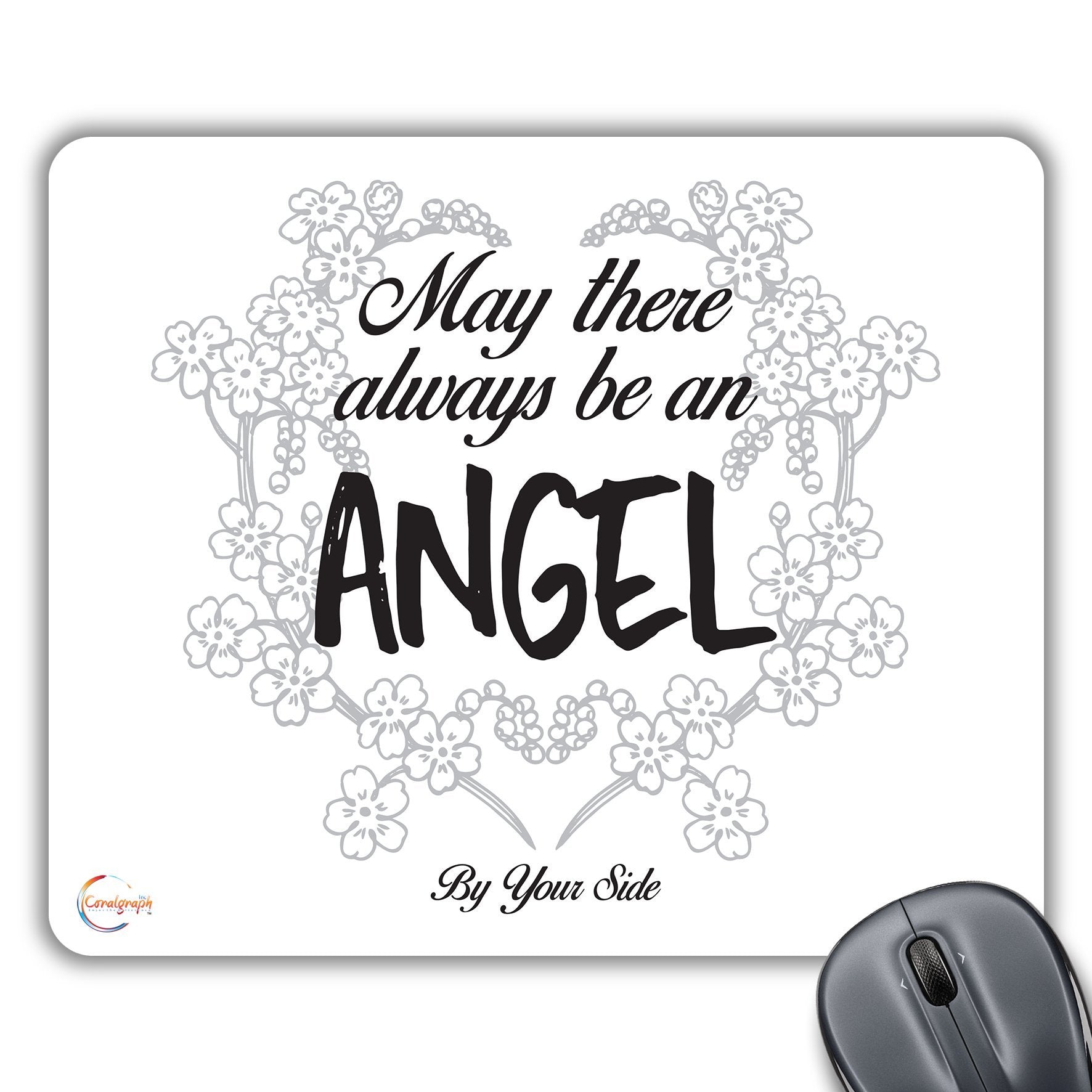 CP374 May There Always Be an Angel by Your Side Novelty Gift Printed PC Laptop Computer Mouse Mat Pad