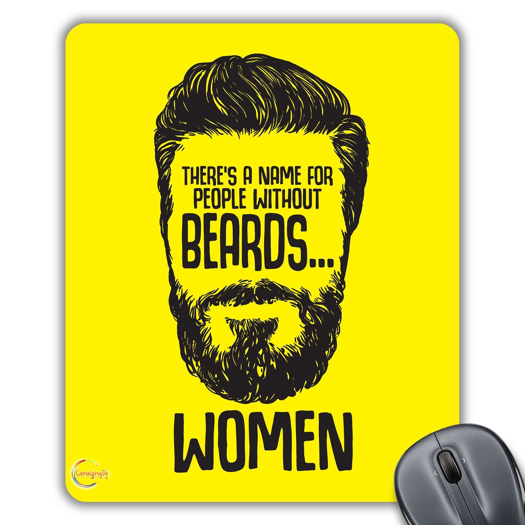 CP190 There is A Name for People Without Beards Novelty Gift Printed PC Laptop Computer Mouse Mat Pad