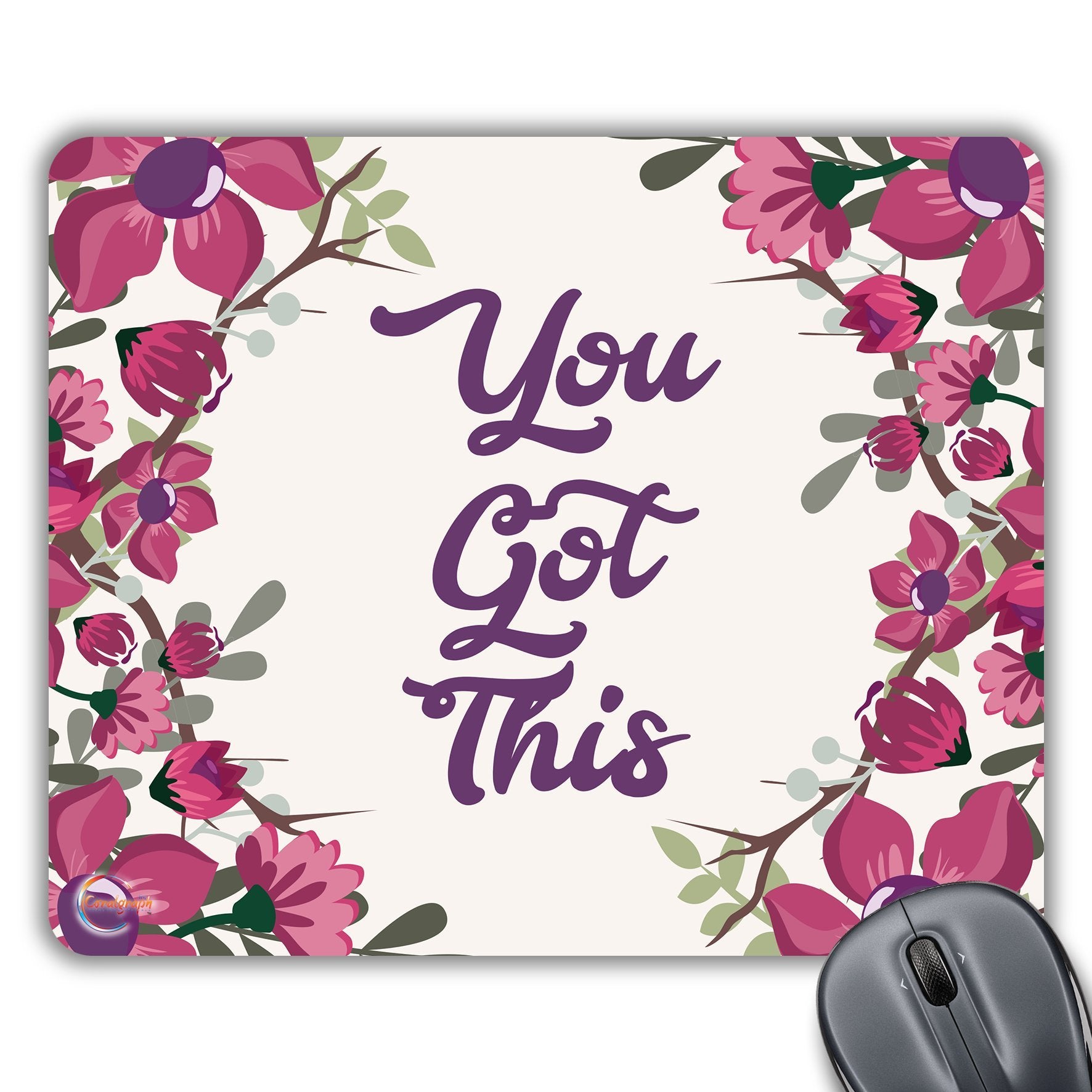 CP298 You Got This Novelty Gift Printed PC Laptop Computer Mouse Mat Pad
